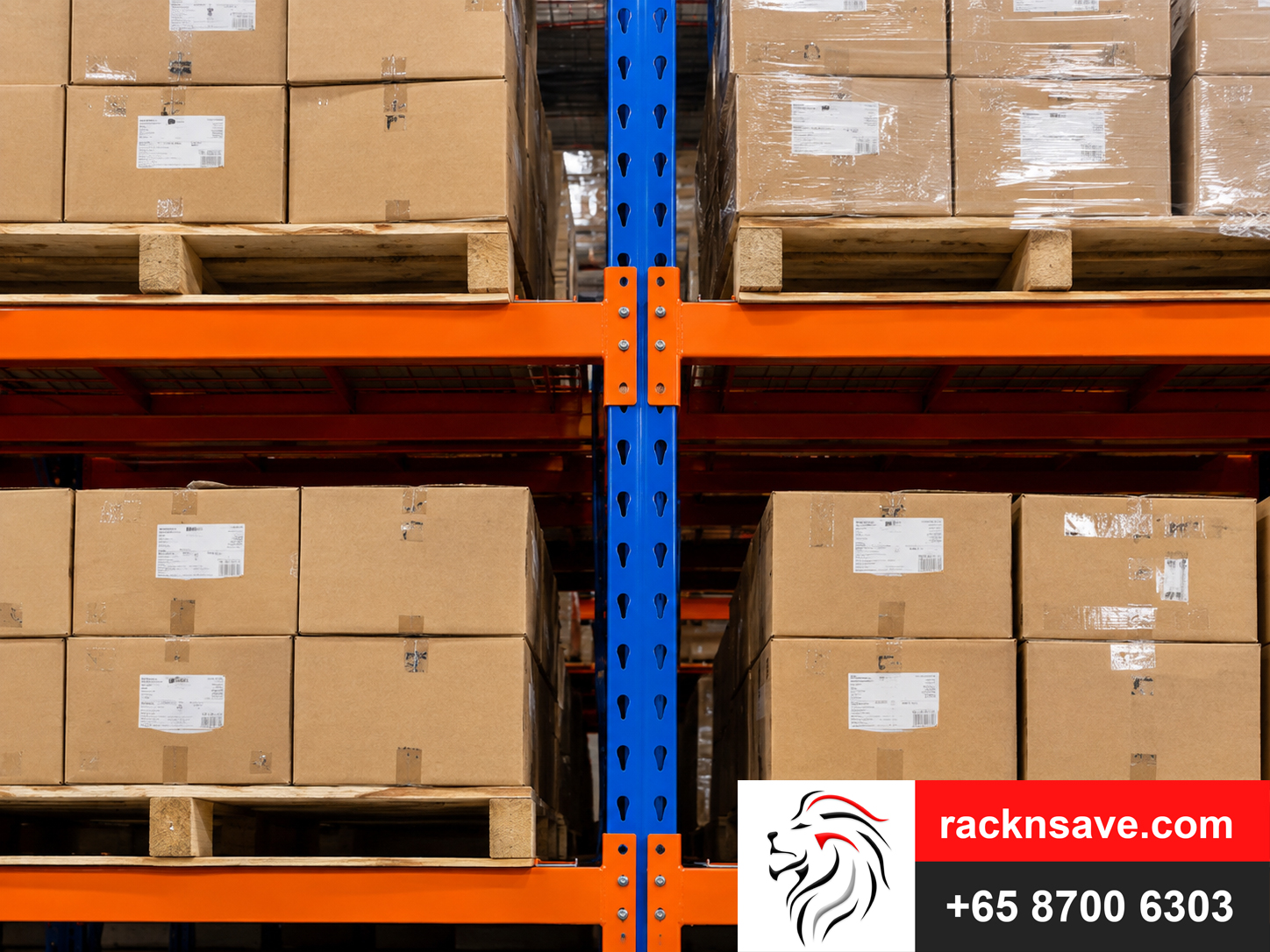 pallet rack systems warehouse industrial double deep Singapore racknsave image 