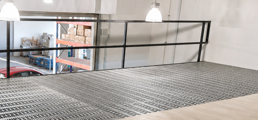 Mandai Connection mezzanine platform: upper-level guardrail