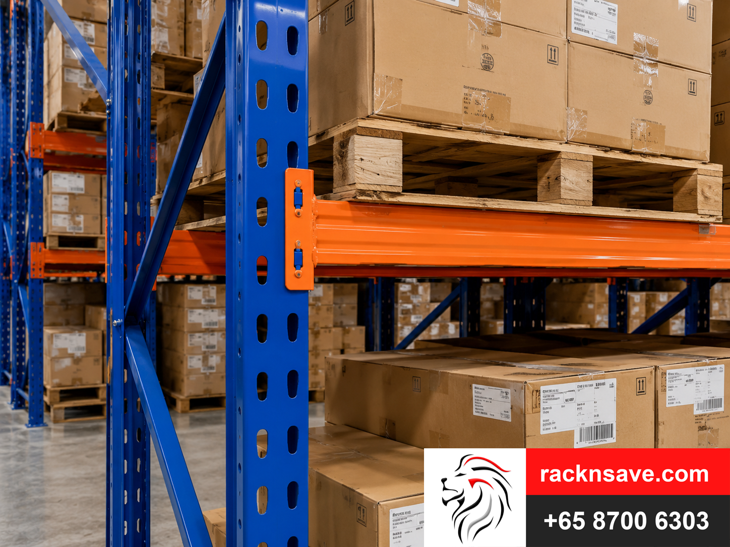 Selective pallet racking system for Singapore warehouses